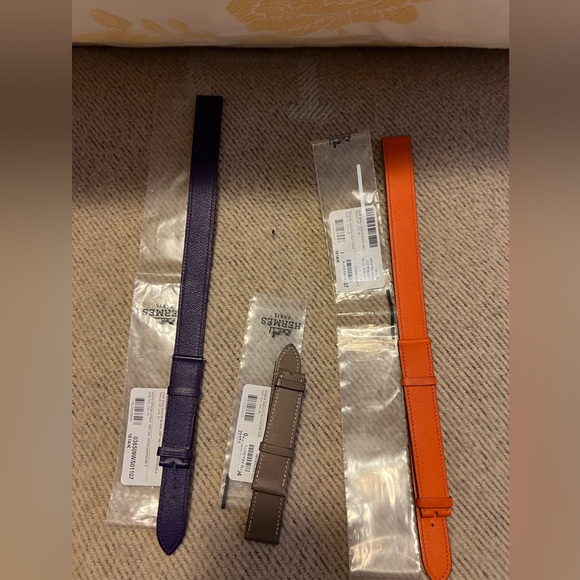 Hermes H Heure orange double tour strap for 25mm. Current retail is $760+ - Picture 10 of 13